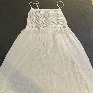 White swimsuit cover-up